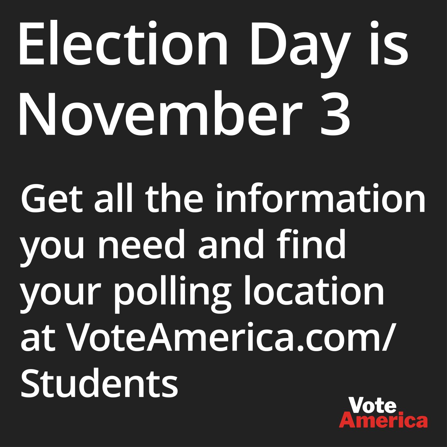 *Sponsored Content* Election Day is November 3 and we need your voice!